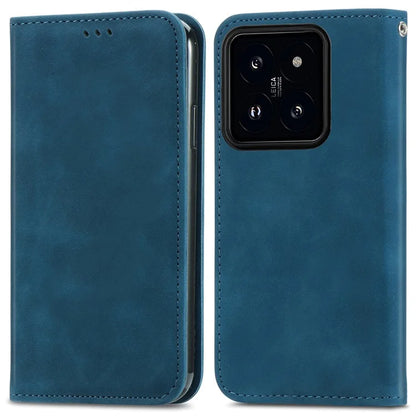 For Xiaomi 14T Case Skin Touch Feeling Leather Wallet Phone Cover Magnetic Absorption