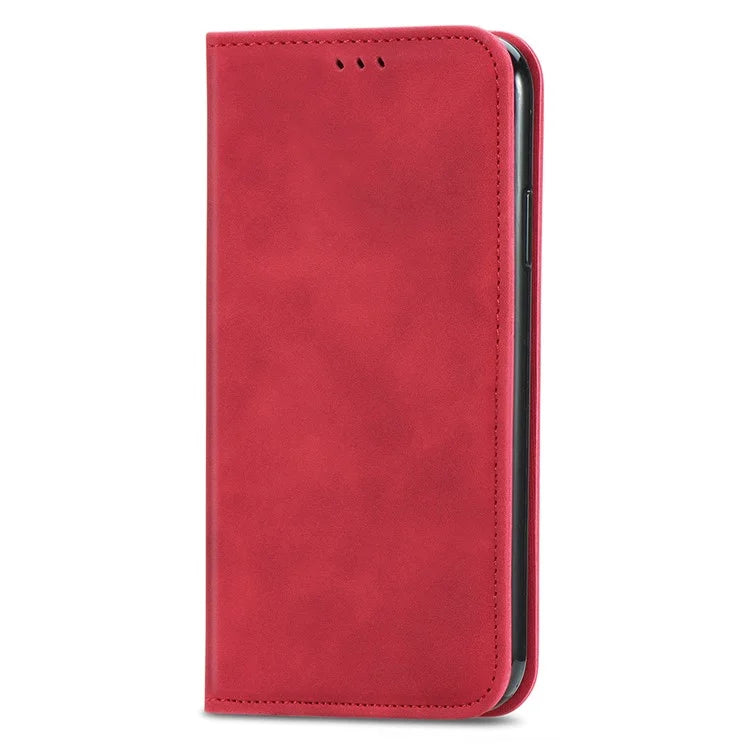 For Xiaomi 14T Case Skin Touch Feeling Leather Wallet Phone Cover Magnetic Absorption