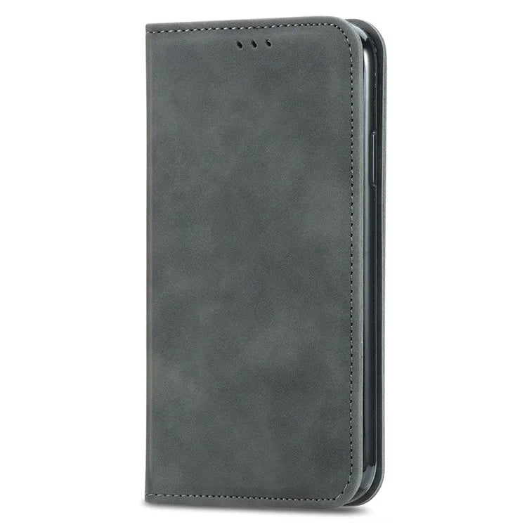 For Xiaomi 14T Case Skin Touch Feeling Leather Wallet Phone Cover Magnetic Absorption