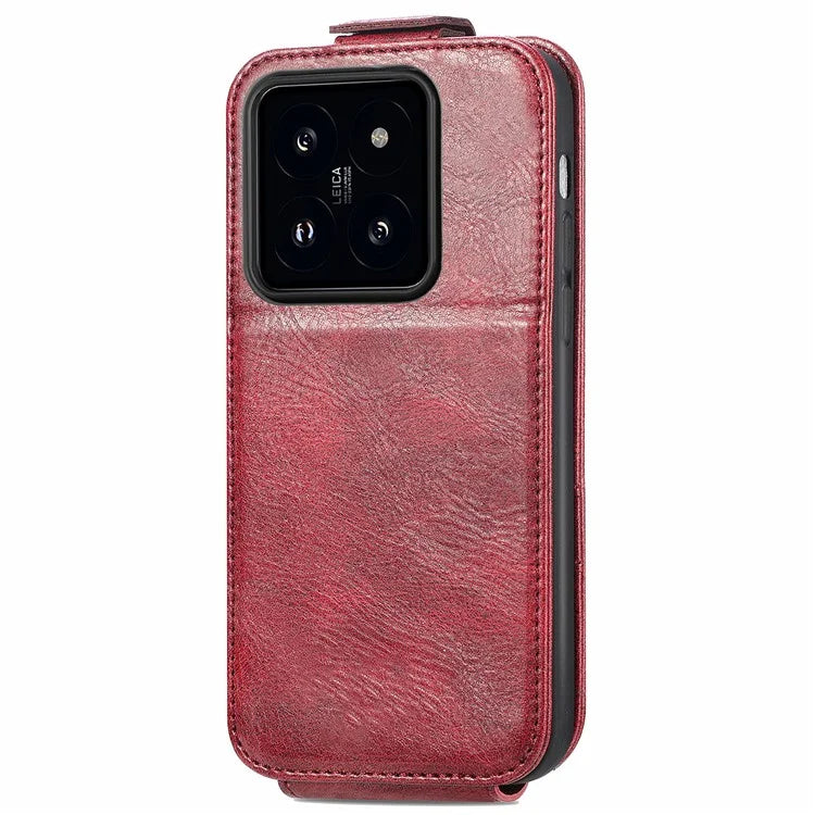 For Xiaomi 14T Case Zipper Wallet Phone Leather Cover Vertical Flip Closing