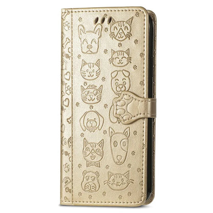 For Xiaomi 14T Case Leather Wallet Flip Phone Cover Cute Cat Dog Pattern