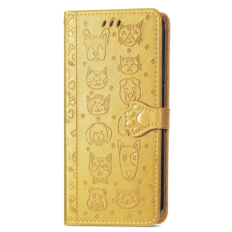For Xiaomi 14T Case Leather Wallet Flip Phone Cover Cute Cat Dog Pattern