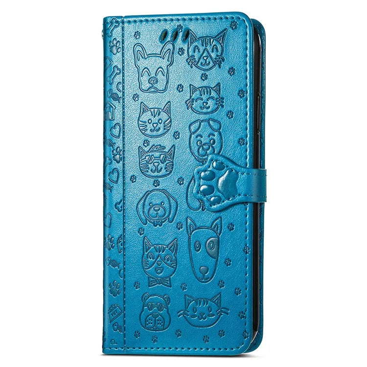 For Xiaomi 14T Case Leather Wallet Flip Phone Cover Cute Cat Dog Pattern