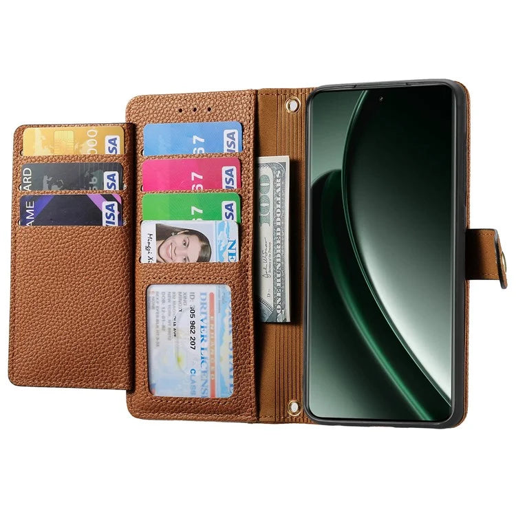 For Xiaomi 14T Case RFID Blocking Zipper Pocket Leather Wallet Phone Cover
