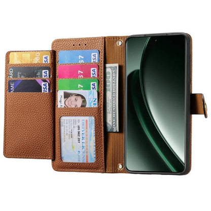 For Xiaomi 14T Case RFID Blocking Zipper Pocket Leather Wallet Phone Cover