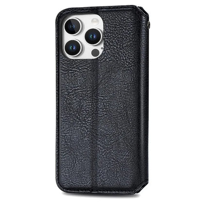 For iPhone 16 Pro Max Case Rhombus Imprint PU Leather Wallet Phone Cover