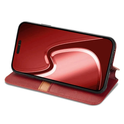For iPhone 16 Pro Max Case Rhombus Imprint PU Leather Wallet Phone Cover