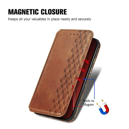 For iPhone 16 Pro Max Case Rhombus Imprint PU Leather Wallet Phone Cover