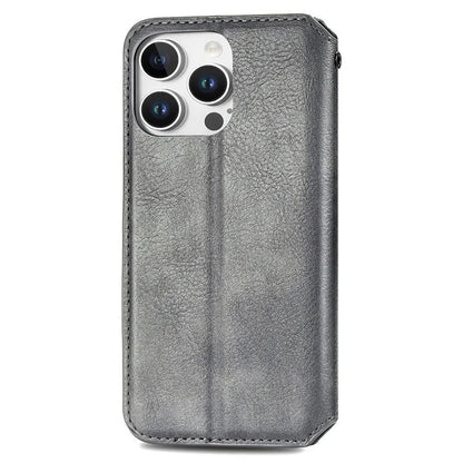 For iPhone 16 Pro Max Case Rhombus Imprint PU Leather Wallet Phone Cover
