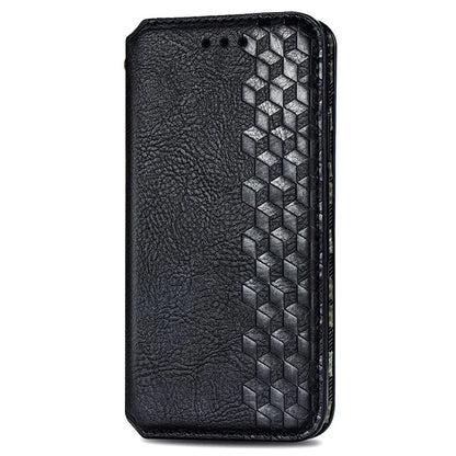 For iPhone 16 Plus Case Rhombus Imprint PU Leather Wallet Phone Cover