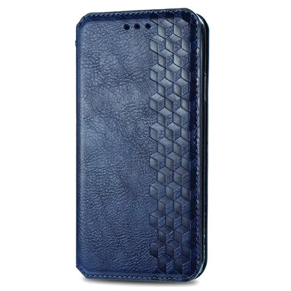 For iPhone 16 Plus Case Rhombus Imprint PU Leather Wallet Phone Cover