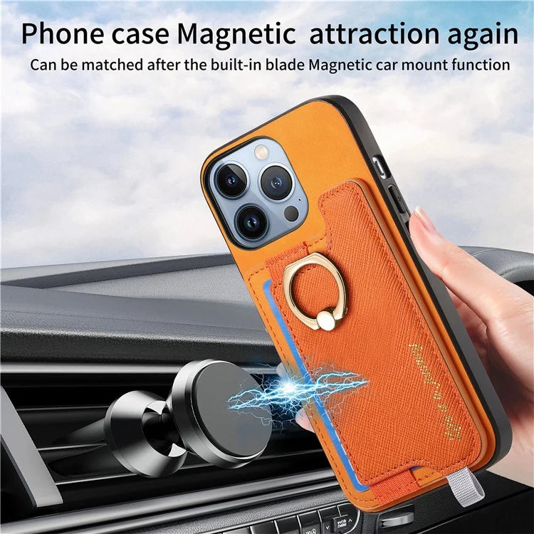B5 For iPhone 16 Pro Max Case 2-in-1 Magnetic Detachable Card Holder Leather+TPU Phone Cover