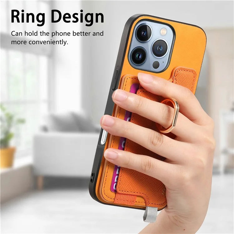 B5 For iPhone 16 Pro Max Case 2-in-1 Magnetic Detachable Card Holder Leather+TPU Phone Cover