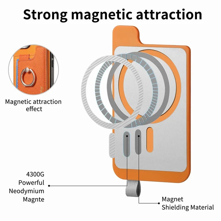 B5 For iPhone 16 Pro Max Case 2-in-1 Magnetic Detachable Card Holder Leather+TPU Phone Cover