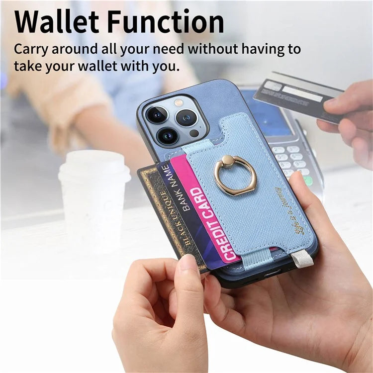 B5 For iPhone 16 Pro Max Case 2-in-1 Magnetic Detachable Card Holder Leather+TPU Phone Cover
