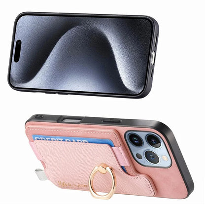 B5 For iPhone 16 Pro Max Case 2-in-1 Magnetic Detachable Card Holder Leather+TPU Phone Cover
