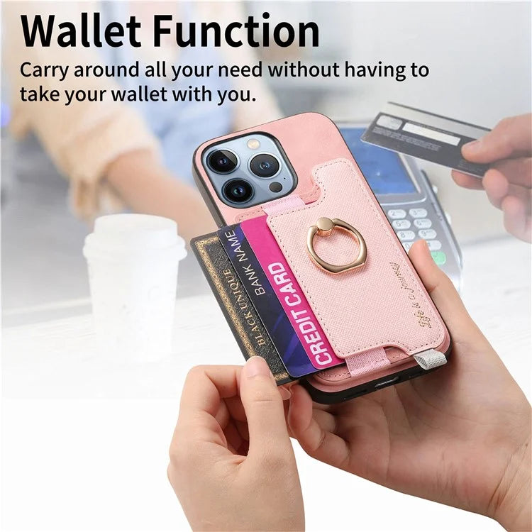 B5 For iPhone 16 Pro Max Case 2-in-1 Magnetic Detachable Card Holder Leather+TPU Phone Cover