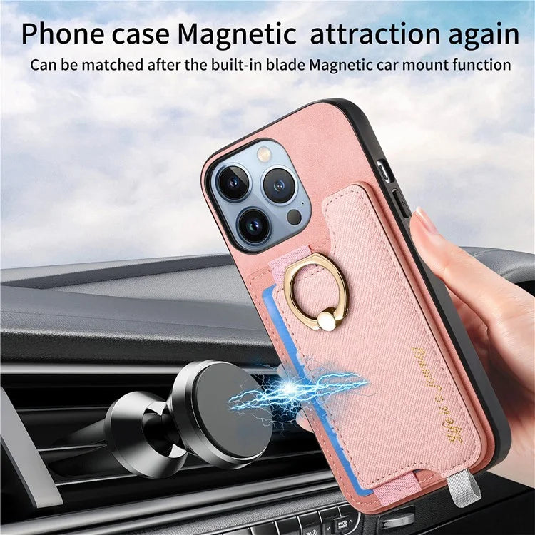 B5 For iPhone 16 Pro Max Case 2-in-1 Magnetic Detachable Card Holder Leather+TPU Phone Cover