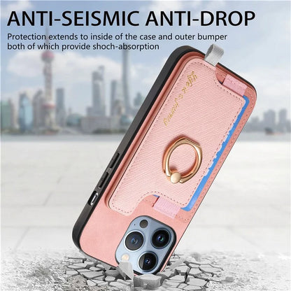 B5 For iPhone 16 Pro Max Case 2-in-1 Magnetic Detachable Card Holder Leather+TPU Phone Cover