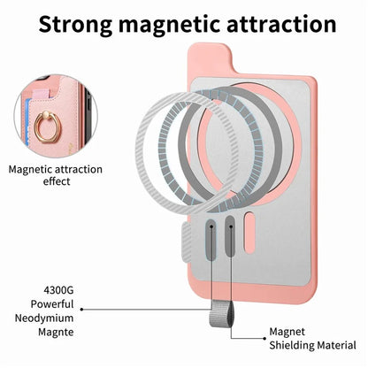 B5 For iPhone 16 Pro Max Case 2-in-1 Magnetic Detachable Card Holder Leather+TPU Phone Cover