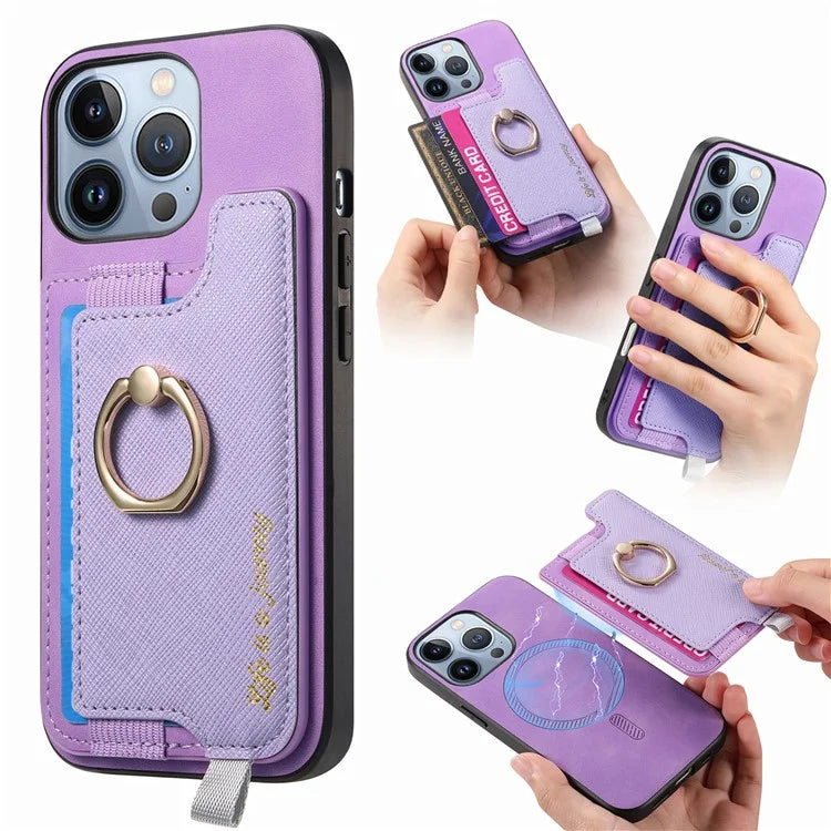 B5 For iPhone 16 Pro Max Case 2-in-1 Magnetic Detachable Card Holder Leather+TPU Phone Cover