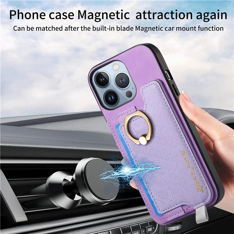 B5 For iPhone 16 Pro Max Case 2-in-1 Magnetic Detachable Card Holder Leather+TPU Phone Cover