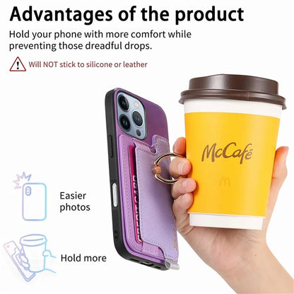 B5 For iPhone 16 Pro Max Case 2-in-1 Magnetic Detachable Card Holder Leather+TPU Phone Cover