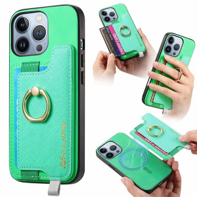 B5 For iPhone 16 Pro Max Case 2-in-1 Magnetic Detachable Card Holder Leather+TPU Phone Cover