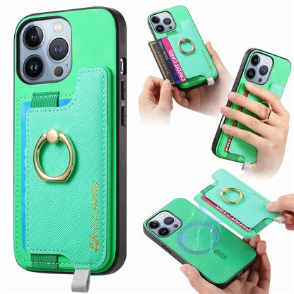 B5 For iPhone 16 Pro Max Case 2-in-1 Magnetic Detachable Card Holder Leather+TPU Phone Cover