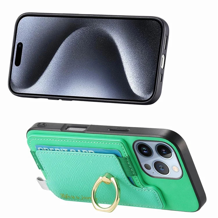 B5 For iPhone 16 Pro Max Case 2-in-1 Magnetic Detachable Card Holder Leather+TPU Phone Cover