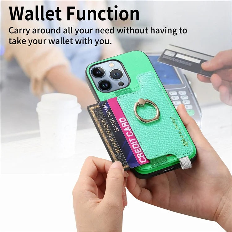 B5 For iPhone 16 Pro Max Case 2-in-1 Magnetic Detachable Card Holder Leather+TPU Phone Cover
