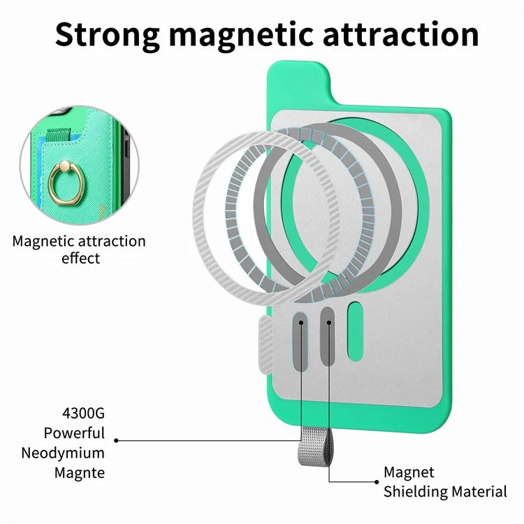 B5 For iPhone 16 Pro Max Case 2-in-1 Magnetic Detachable Card Holder Leather+TPU Phone Cover