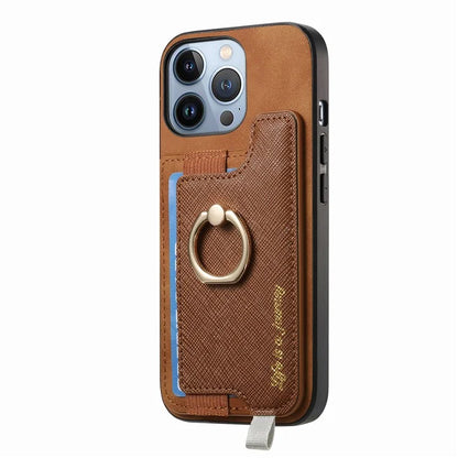 B5 For iPhone 16 Pro Max Case 2-in-1 Magnetic Detachable Card Holder Leather+TPU Phone Cover