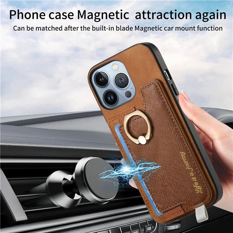 B5 For iPhone 16 Pro Max Case 2-in-1 Magnetic Detachable Card Holder Leather+TPU Phone Cover