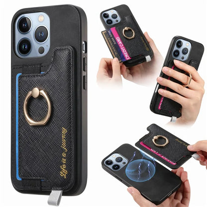 B5 For iPhone 16 Pro Max Case 2-in-1 Magnetic Detachable Card Holder Leather+TPU Phone Cover