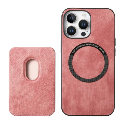 D12 For iPhone 16 Pro Max Case Leather+TPU Retro Phone Cover with Detachable Card Slot