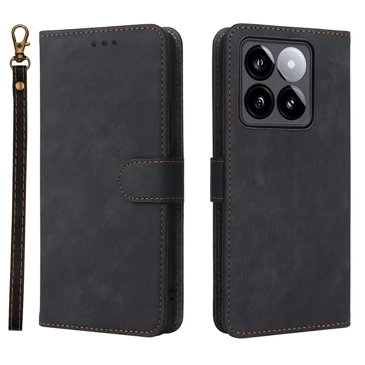 For Xiaomi 14T Wallet Case RFID Blocking PU Leather Cover Stand View