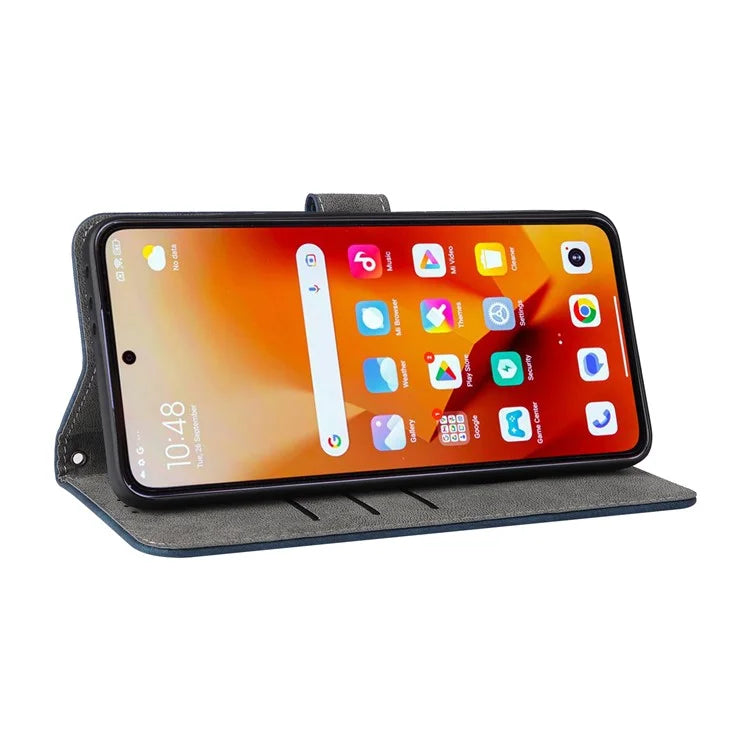 For Xiaomi 14T Wallet Case RFID Blocking PU Leather Cover Stand View
