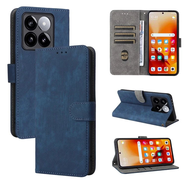 For Xiaomi 14T Wallet Case RFID Blocking PU Leather Cover Stand View