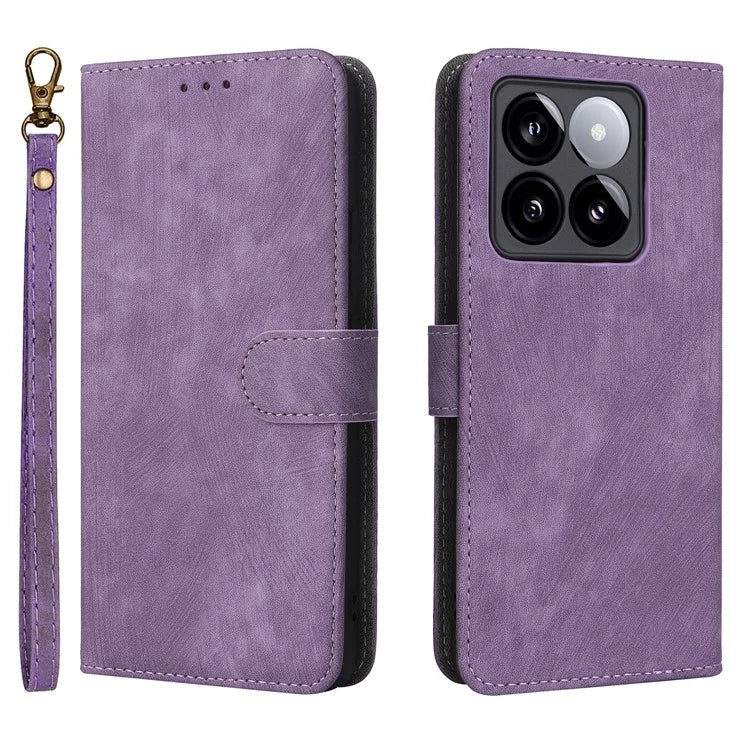 For Xiaomi 14T Wallet Case RFID Blocking PU Leather Cover Stand View