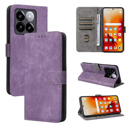 For Xiaomi 14T Wallet Case RFID Blocking PU Leather Cover Stand View