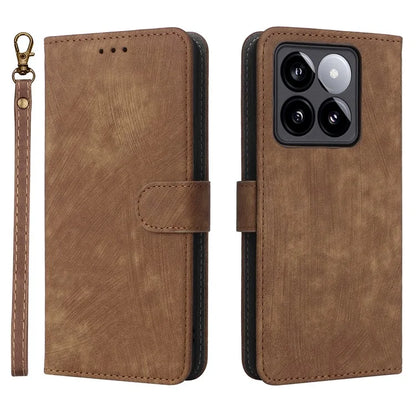 For Xiaomi 14T Wallet Case RFID Blocking PU Leather Cover Stand View