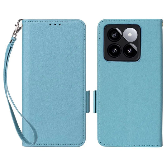 For Xiaomi 14T Case Litchi Texture PU Leather Wallet Flip Phone Cover