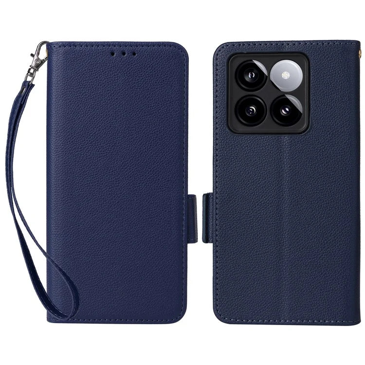 For Xiaomi 14T Case Litchi Texture PU Leather Wallet Flip Phone Cover