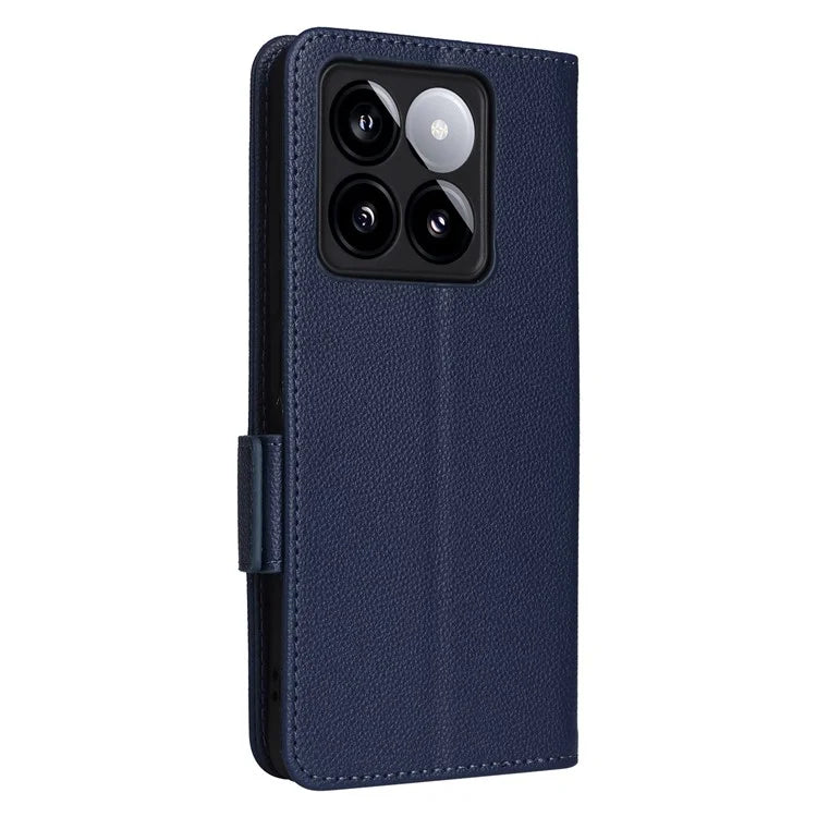 For Xiaomi 14T Case Litchi Texture PU Leather Wallet Flip Phone Cover