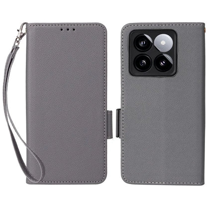 For Xiaomi 14T Case Litchi Texture PU Leather Wallet Flip Phone Cover