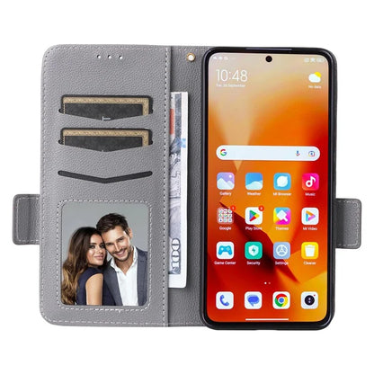For Xiaomi 14T Case Litchi Texture PU Leather Wallet Flip Phone Cover