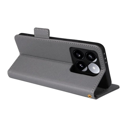 For Xiaomi 14T Case Litchi Texture PU Leather Wallet Flip Phone Cover