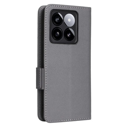 For Xiaomi 14T Case Litchi Texture PU Leather Wallet Flip Phone Cover