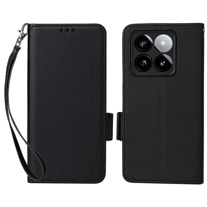 For Xiaomi 14T Case Litchi Texture PU Leather Wallet Flip Phone Cover